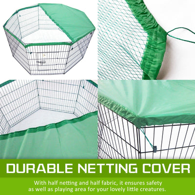Paw Mate Pet Playpen 8 Panel 42in Foldable Dog Cage + Cover Payday Deals