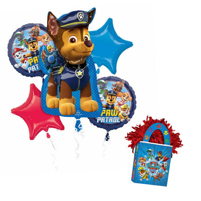 Paw Patrol Chase SuperShape Foil Balloon Bouquet With Balloon Weight Payday Deals