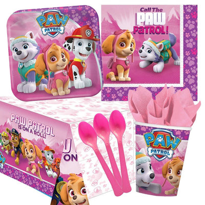 Paw Patrol Girl 8 Guest Deluxe Tableware Party Pack