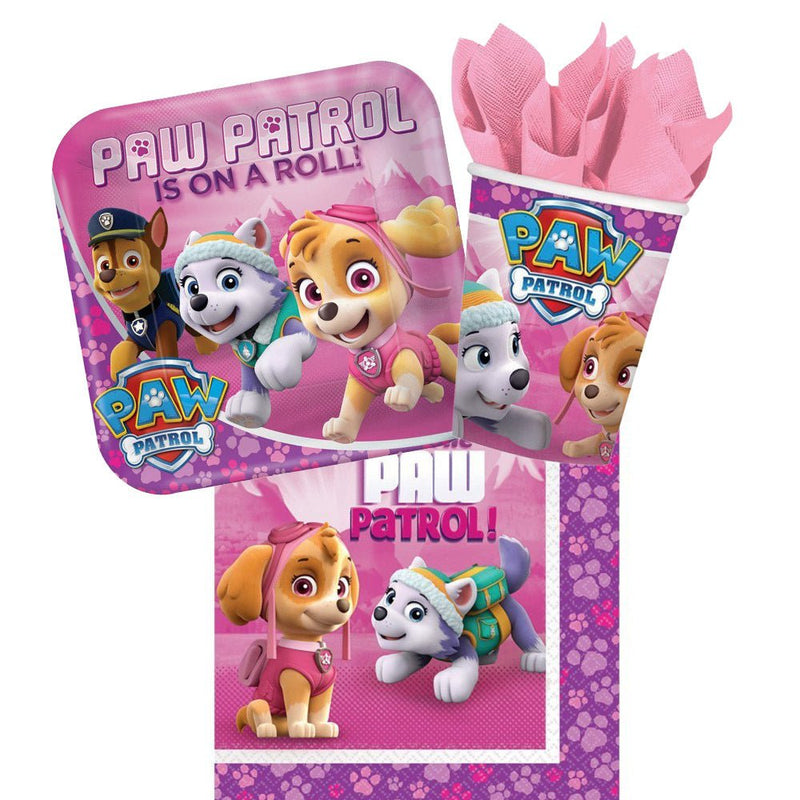 Paw Patrol Girls 8 Guest Large Tableware Party Pack Payday Deals