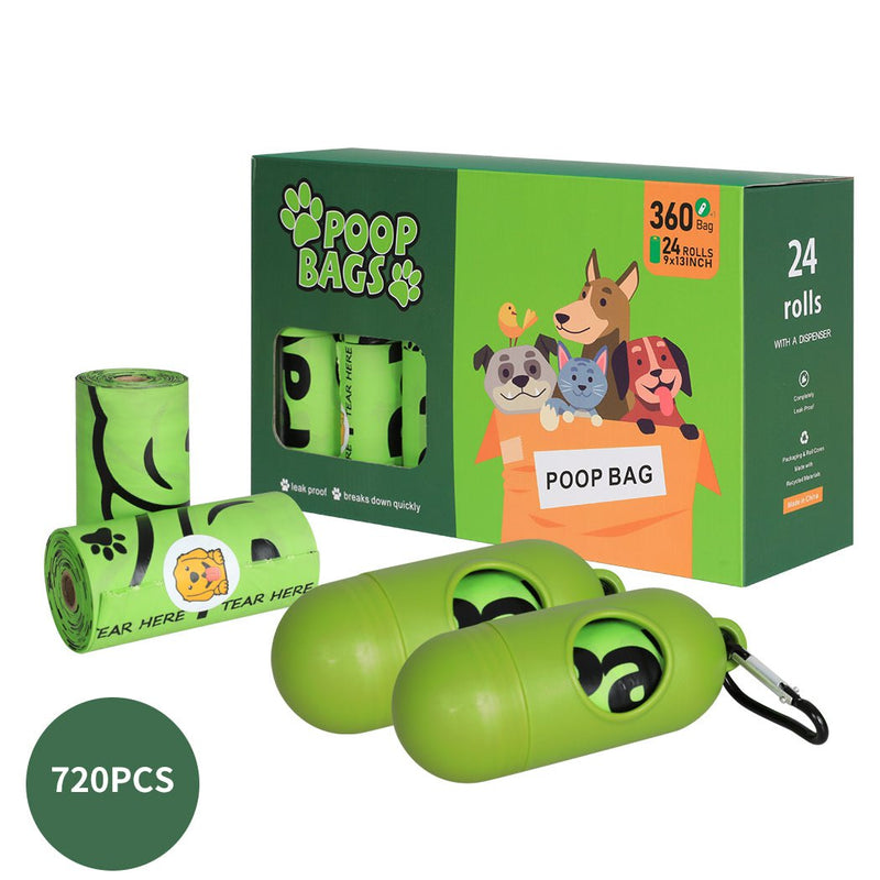 PaWz 100% Compostable Biobased Dog Poop Bag Puppy Holder Dispenser Clean 720pcs Payday Deals