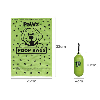 PaWz 100% Compostable Biobased Dog Poop Bag Puppy Holder Dispenser Clean 720pcs Payday Deals