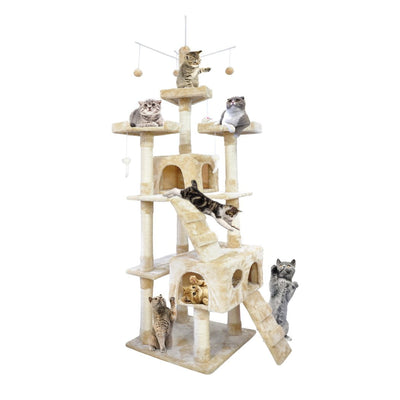 PaWz 2.1M Cat Scratching Post Tree Gym House Condo Furniture Scratcher Tower Payday Deals