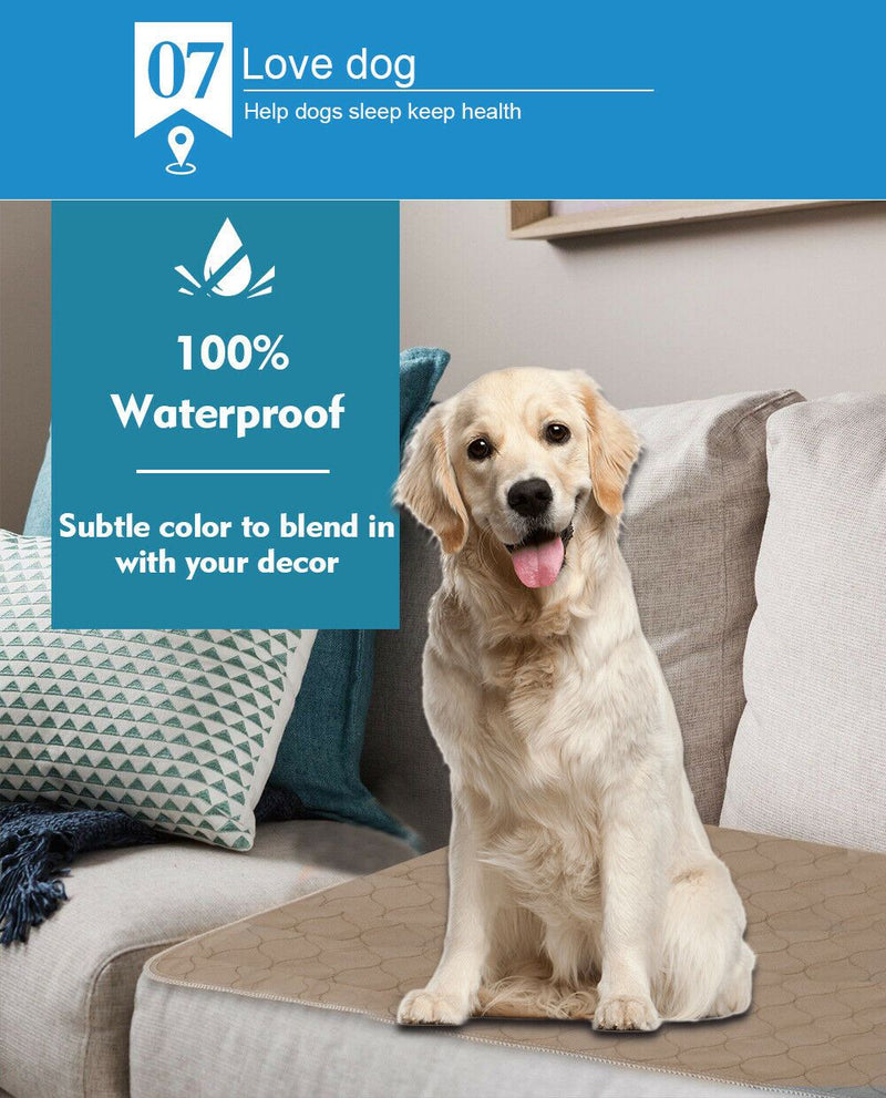 PaWz 2 Pcs 120x180 cm Reusable Waterproof Pet Puppy Toilet Training Pads Payday Deals
