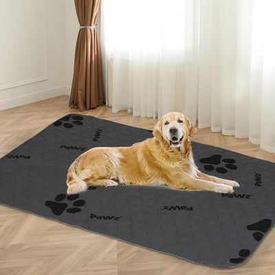 PaWz 2x Washable Dog Puppy Training Pad Pee Puppy Reusable Cushion King Grey Payday Deals