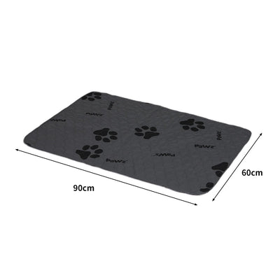 PaWz 2x Washable Dog Puppy Training Pad Pee Puppy Reusable Cushion L Grey Payday Deals
