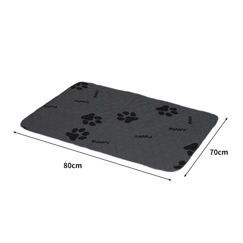 PaWz 2x Washable Dog Puppy Training Pad Pee Puppy Reusable Cushion XL Grey Payday Deals