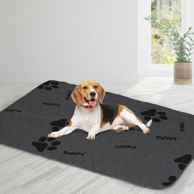 PaWz 2x Washable Dog Puppy Training Pad Pee Puppy Reusable Cushion XXL Grey Payday Deals