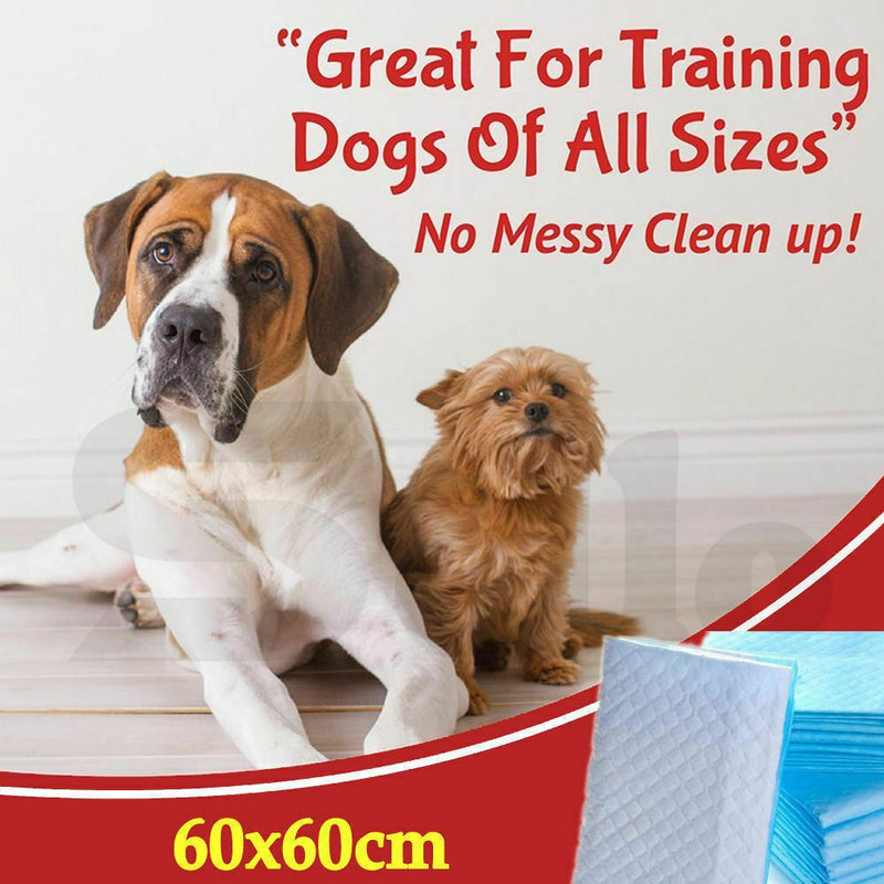 PaWz 400pcs 60x60cm Puppy Pet Dog Indoor Cat Toilet Training Pads Absorbent New Payday Deals