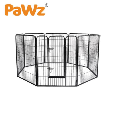 PaWz 8 Panel Pet Dog Playpen Puppy Exercise Cage Enclosure Fence Cat Play Pen 24''