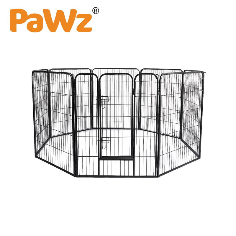 PaWz 8 Panel Pet Dog Playpen Puppy Exercise Cage Enclosure Fence Cat Play Pen 24&