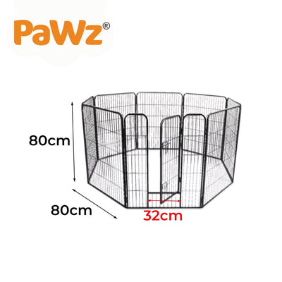 PaWz 8 Panel Pet Dog Playpen Puppy Exercise Cage Enclosure Fence Cat Play Pen 32'' Payday Deals