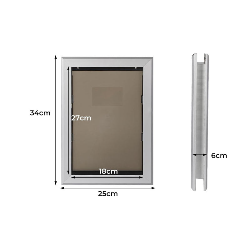 PaWz Aluminium Pet Access Door Dog Cat Dual Flexi Flap For Wooden Wall S Payday Deals