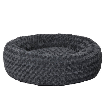 PaWz Calming Dog Bed Warm Soft Plush Pet Cat Cave Washable Portable Dark Grey L Payday Deals