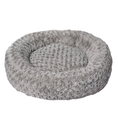 PaWz Calming Dog Bed Warm Soft Plush Sofa Pet Cat Cave Washable Portable Grey M Payday Deals