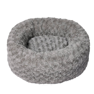 PaWz Calming Dog Bed Warm Soft Plush Sofa Pet Cat Cave Washable Portable Grey S Payday Deals