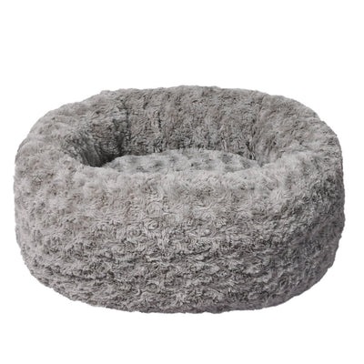 PaWz Calming Dog Bed Warm Soft Plush Sofa Pet Cat Cave Washable Portable Grey S Payday Deals