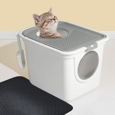 PaWz Cat Litter Box Furniture Fully Enclosed Cabinet Toilet Basin Bonus Shovel Payday Deals