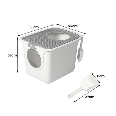 PaWz Cat Litter Box Furniture Fully Enclosed Cabinet Toilet Basin Bonus Shovel Payday Deals