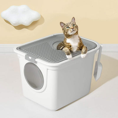 PaWz Cat Litter Box Furniture Fully Enclosed Cabinet Toilet Basin Bonus Shovel Payday Deals