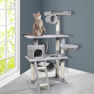 PaWz Cat Tree Scratching Post Pet Scratcher Condo Tower Furniture 160cm Grey Payday Deals