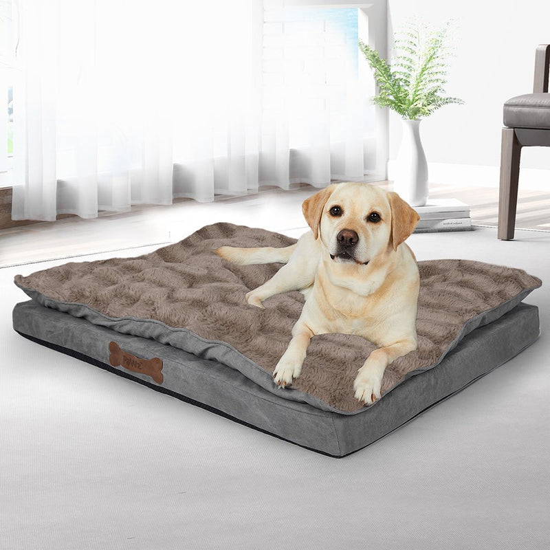 PaWz Dog Calming Bed Pet Cat Removable Cover Washable Orthopedic Memory Foam L Payday Deals