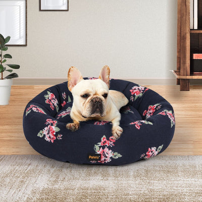 PaWz Dog Calming Bed Pet Cat Washable Portable Round Kennel Summer Outdoor S Payday Deals