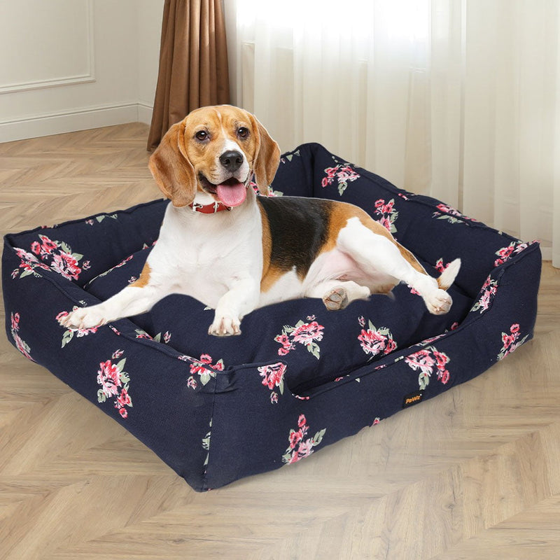 PaWz Dog Calming Bed Pet Cat Washable Removable Cover Double-Sided Cushion L Payday Deals