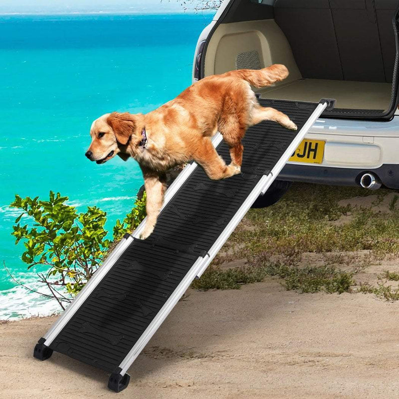 PaWz Dog Ramp Pet Stairs Steps Ramps Ladder Foldable Portable Aluminum Non-slip Payday Deals