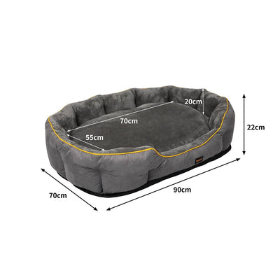 PaWz Electric Pet Heater Bed Heated Mat Cat Dog Heat Blanket Removable Cover L Payday Deals