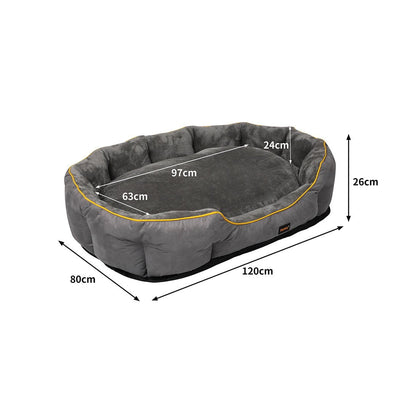 PaWz Electric Pet Heater Bed Heated Mat Cat Dog Heat Blanket Removable Cover XL Payday Deals