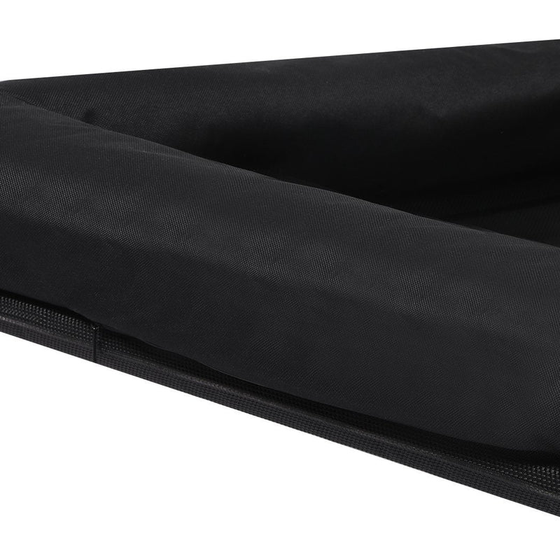 PaWz Elevated Pet Bed Dog Puppy Cat Trampoline Hammock Raised Heavy Duty Black L Payday Deals