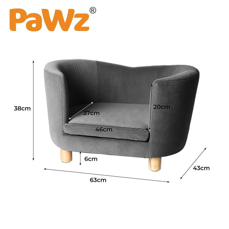 PaWz Luxury Elevated Sofa Anti-slip Raised Dog Cat Beds Couch Kitten Lounge Payday Deals