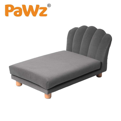 PaWz Luxury Pet Sofa Chaise Lounge Sofa Bed Cat Dog Beds Couch Sleeper Soft Grey Payday Deals