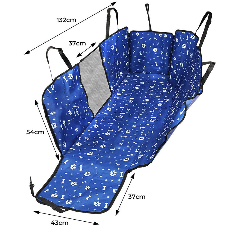 PaWz Pet Back Car Seat Cover Hammock Nonslip Dog Puppy Cat Waterproof Rear Blue Payday Deals