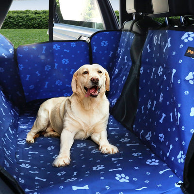 PaWz Pet Back Car Seat Cover Hammock Nonslip Dog Puppy Cat Waterproof Rear Blue Payday Deals