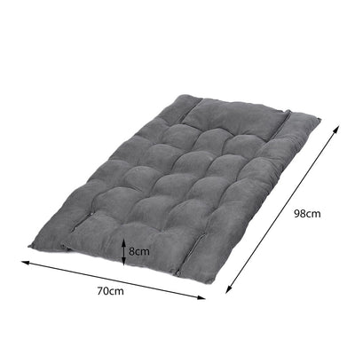 PaWz Pet Bed 2 Way Use Dog Cat Soft Warm Calming Mat Sleeping Kennel Sofa Grey L Payday Deals
