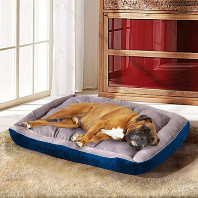PaWz Pet Bed Dog Beds Bedding Mattress Mat Cushion Soft Pad Pads Mats M Navy