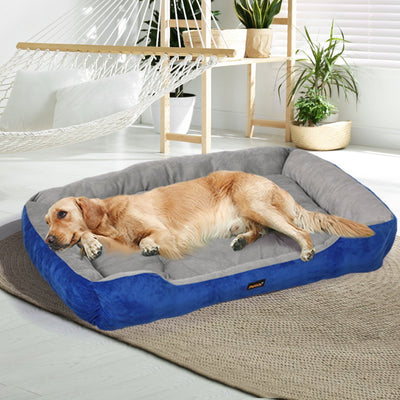 PaWz Pet Bed Dog Beds Bedding Mattress Mat Cushion Soft Pad Pads Mats XXL Navy Payday Deals