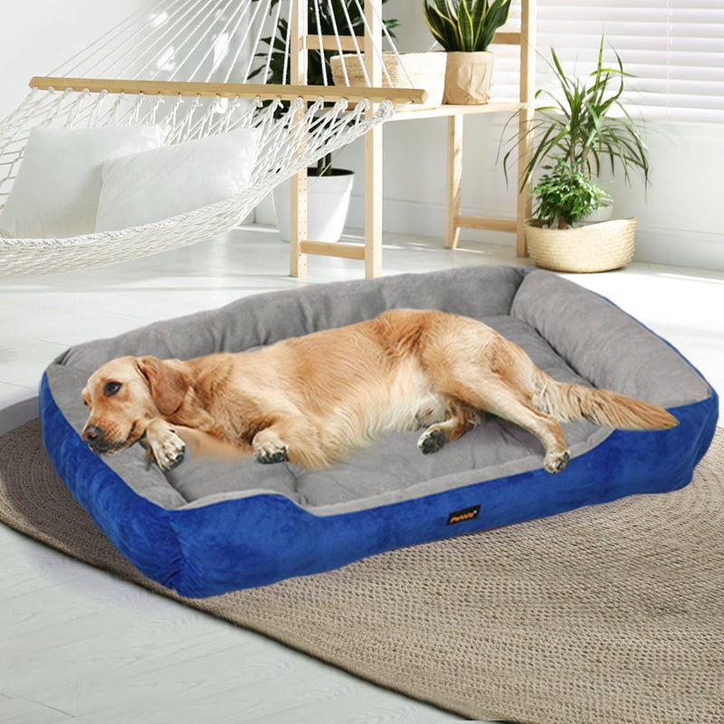 PaWz Pet Bed Dog Beds Bedding Mattress Mat Cushion Soft Pad Pads Mats XXL Navy Payday Deals