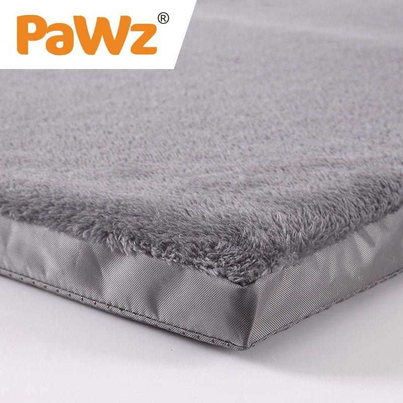 PaWz Pet Bed Foldable Dog Puppy Beds Cushion Pad Pads Soft Plush Black M Payday Deals