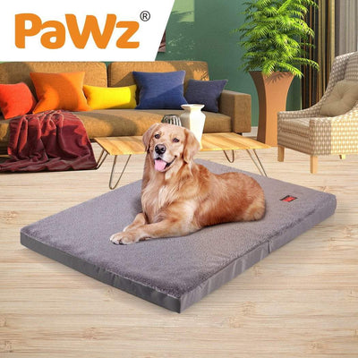 PaWz Pet Bed Foldable Dog Puppy Beds Cushion Pad Pads Soft Plush Black XL Payday Deals