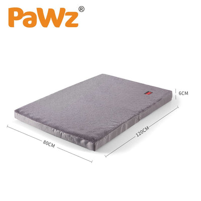 PaWz Pet Bed Foldable Dog Puppy Beds Cushion Pad Pads Soft Plush Black XXL Payday Deals