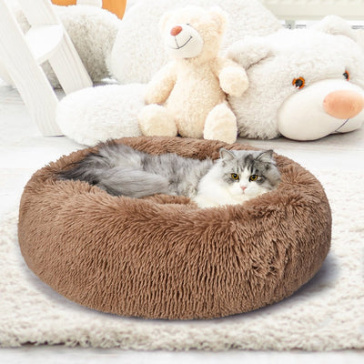 PaWz Pet Bed Mattress Dog Beds Bedding Cat Pad Mat Cushion Winter L Brown Payday Deals