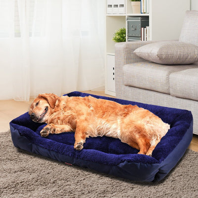 PaWz Pet Bed Mattress Dog Cat Pad Mat Cushion Soft Winter Warm 2X Large Blue Payday Deals