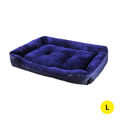 PaWz Pet Bed Mattress Dog Cat Pad Mat Cushion Soft Winter Warm Large Blue