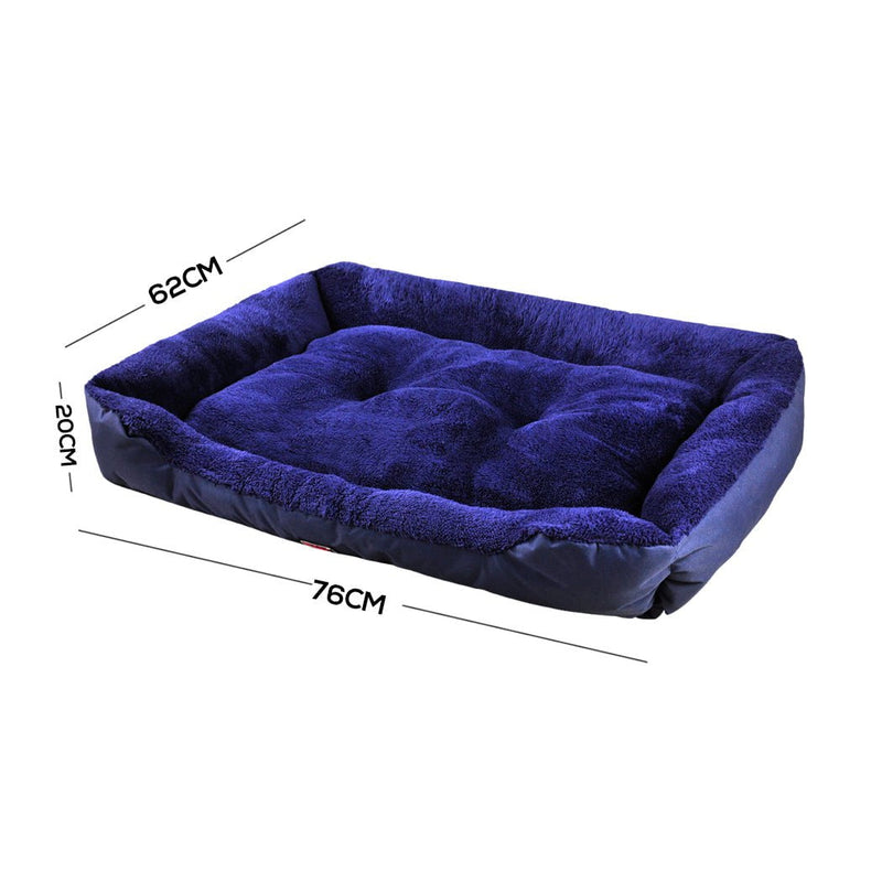 PaWz Pet Bed Mattress Dog Cat Pad Mat Cushion Soft Winter Warm Large Blue Payday Deals