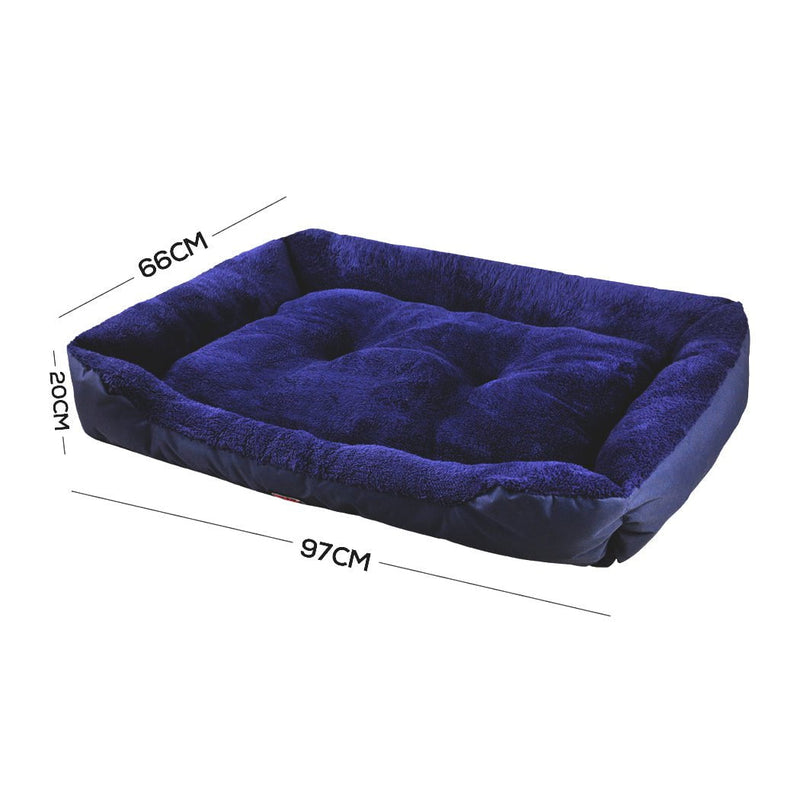 PaWz Pet Bed Mattress Dog Cat Pad Mat Cushion Soft Winter Warm X Large Blue Payday Deals