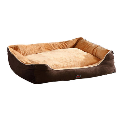 PaWz Pet Bed Mattress Dog Cat Pad Mat Puppy Cushion Soft Warm Washable 2XL Brown Payday Deals