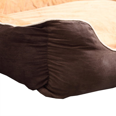 PaWz Pet Bed Mattress Dog Cat Pad Mat Puppy Cushion Soft Warm Washable 2XL Brown Payday Deals